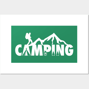 I Love Camping Vacation Mode Hiking Kayaking Fans Posters and Art